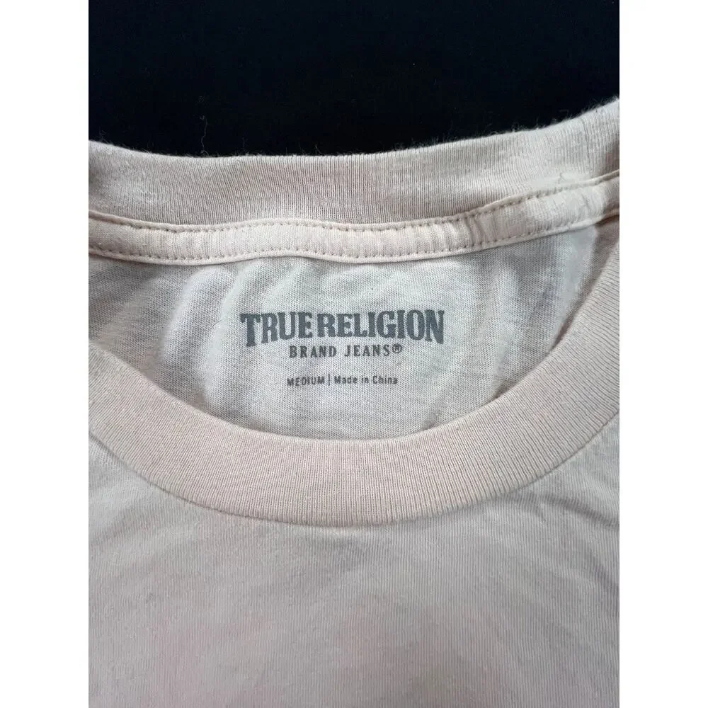 True Religion Buddah Man Logo Short Sleeve Shirt (Men's M)